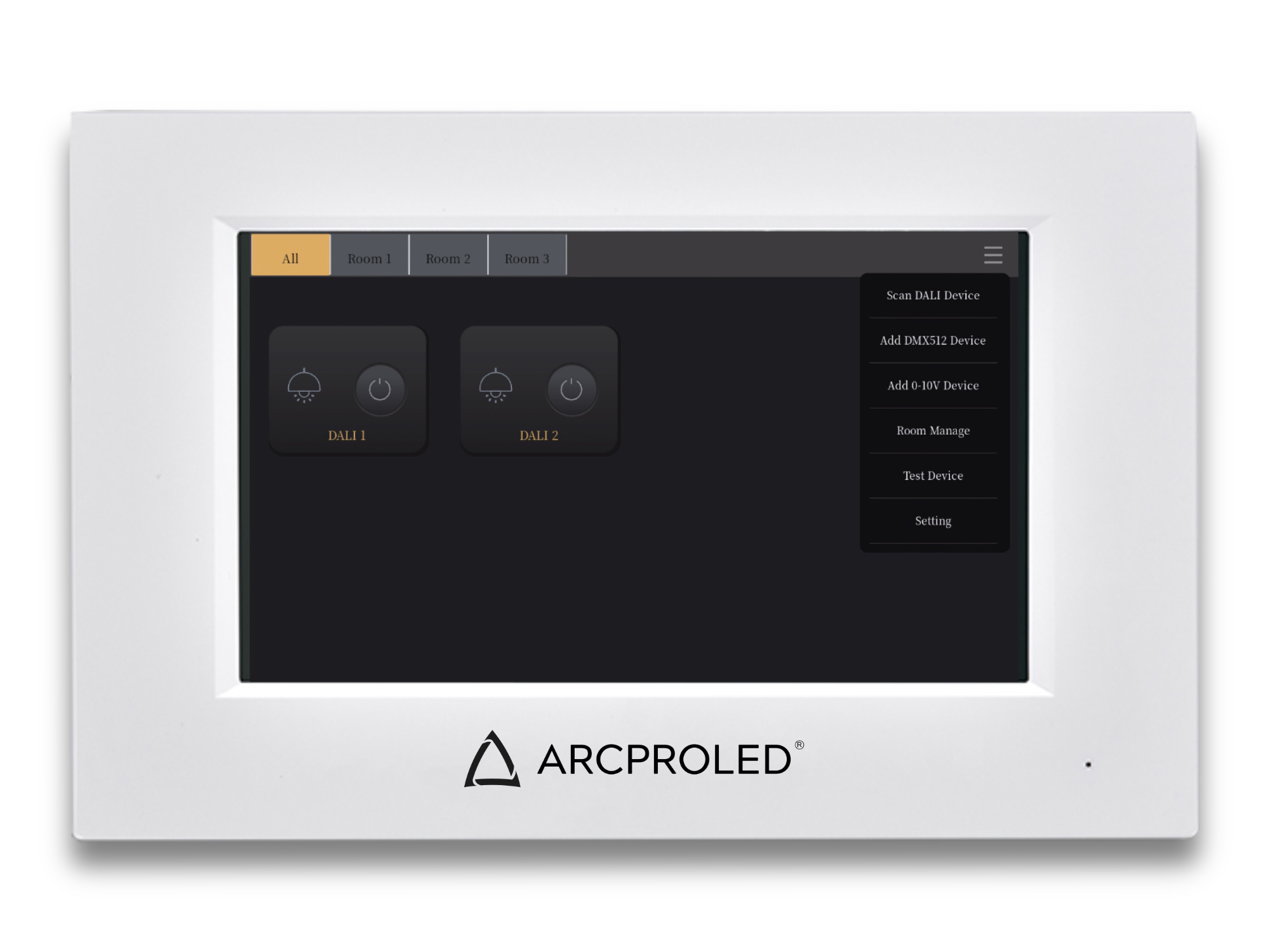 ARCPROLED Touch Panel DMX/RDM & DALI MASTER